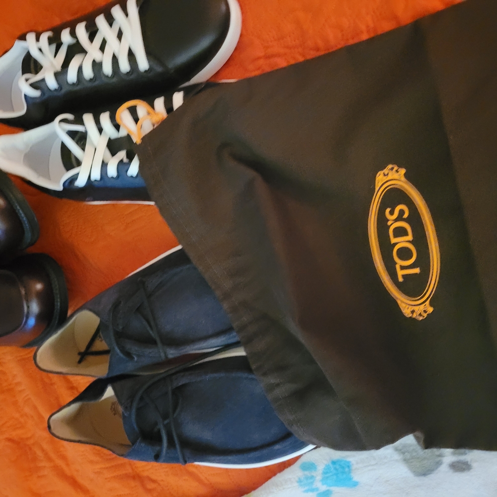 Tod's Black and White Sneakers and Loafers